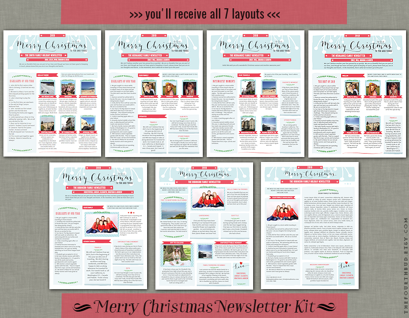 Meet The Merry Christmas Newsletter Kit The Fourth Bud