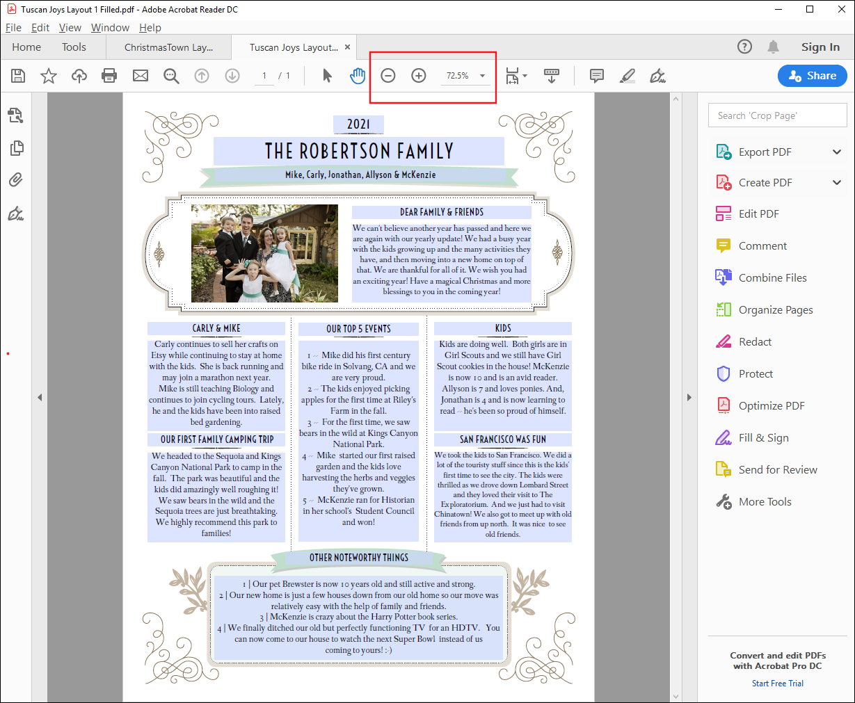 How to create an IMAGE of your completed EDITABLE ADOBE PDF template