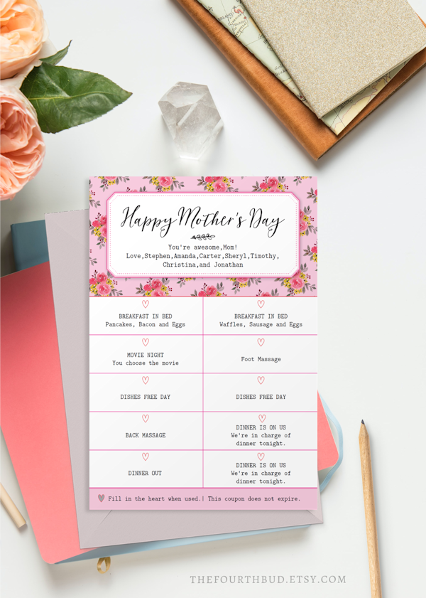 Mother's Day Gift Coupon