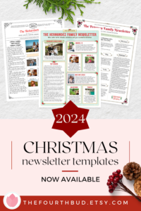 Editable Family Christmas Newsletter Template